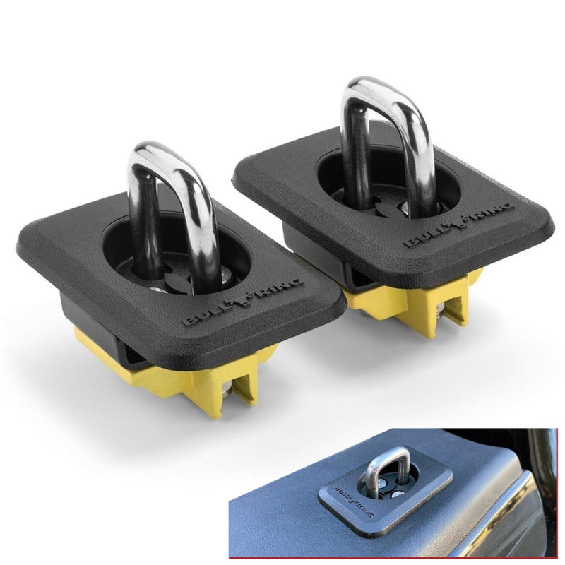 Bull Ring Raised Fit Classic Truck Bed Tie Down Anchors for 1988-1998 Chevy C/K, 1988-1998 GMC Sierra (1 Pair) - Image 2